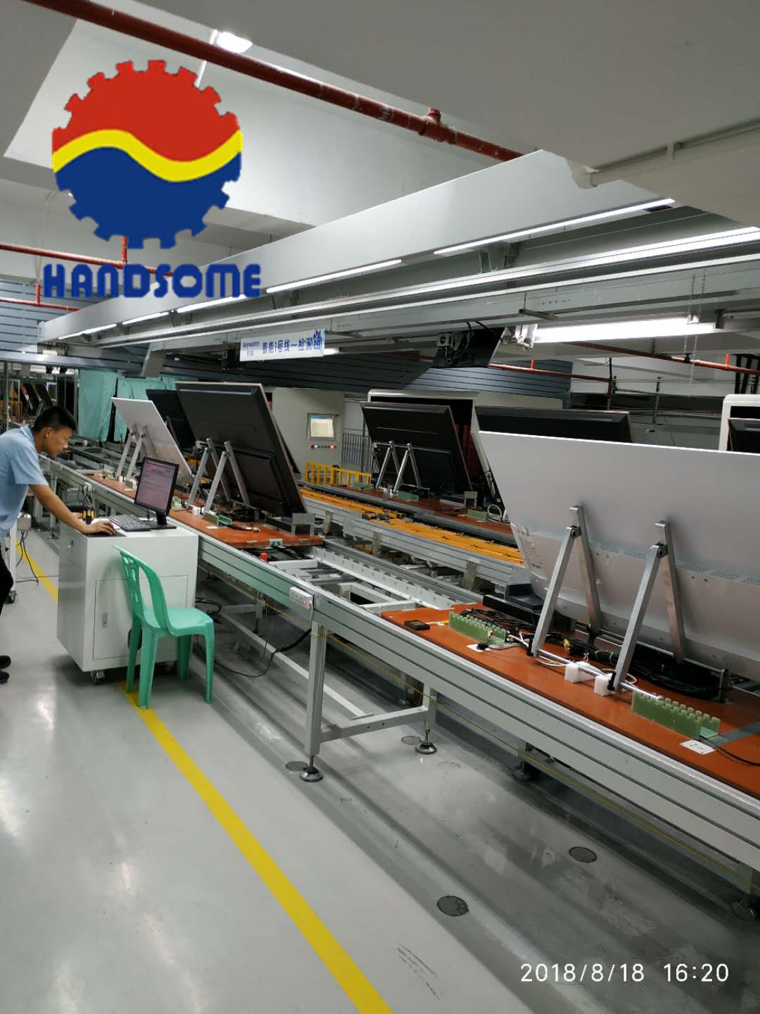 電視機組裝線 自動化與效率的完美結合